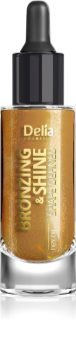 Delia Cosmetics Bronzing & Shine Shape Defined glitzerndes Trockenöl Für Gesicht und Körper