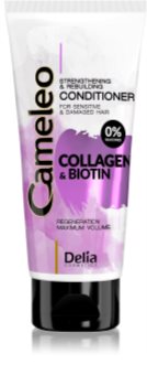 Delia Cosmetics Cameleo Collagen & Biotin après-shampoing fortifiant pour cheveux abîmés et fragiles