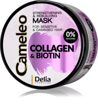 Delia Cosmetics Cameleo Collagen & Biotin зміцнююча маска для пошкодженог та ослабленого волосся