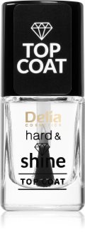 Delia Cosmetics Hard & Shine vrchní lak na nehty s dlouhotrvajícím účinkem