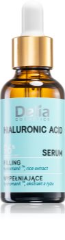 Delia Cosmetics Hyaluronic Acid sérum combleur visage, cou et décolleté