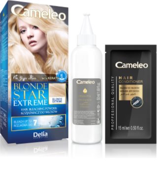 Delia Cosmetics Cameleo Blonde Star Extreme aufhellendes Puder mit Keratin