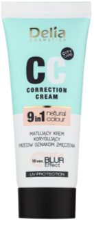 Delia Cosmetics Optical Blur Effect Correction Cream CC creme matificante contra sintomas de fadiga