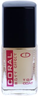 Delia Cosmetics Coral esmalte de uñas protector capa superior con acabado mate