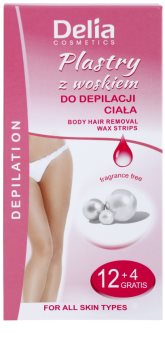 Delia Cosmetics Depilation Fragrance Free bandas de cera depilatoria para el cuerpo