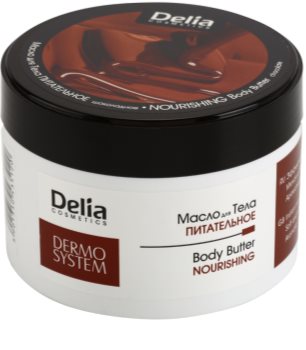 Delia Cosmetics Dermo System Manteiga corporal hidratante com manteiga de karité e chocolate