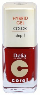 Delia Cosmetics Coral Nail Enamel Hybrid Gel vernis à ongles gel