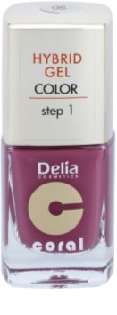 Delia Cosmetics Coral Nail Enamel Hybrid Gel Gel Nail Polish