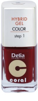 Delia Cosmetics Coral Nail Enamel Hybrid Gel Gel Nail Polish