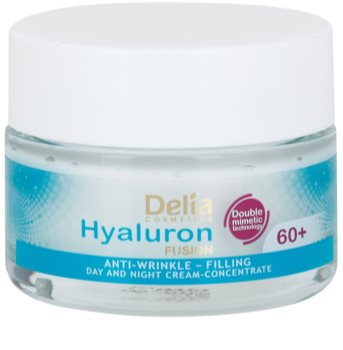 Delia Cosmetics Hyaluron Fusion 60+ αντιρυτιδική κρέμα για ανανέωση της πυκνότητας της επιδερμίδας