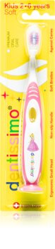 Dentissimo Toothbrushes Kids Zahnbürste mit Saugnapf für Kinder weich