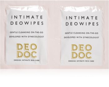 DeoDoc DeoWipes Fresh Coconut lingettes hygiène intime