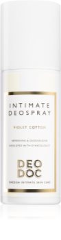 DeoDoc Intimate DeoSpray Violet Cotton erfrischendes Spray für die Intimpartien