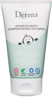 Derma Baby sampon és tusfürdő gél 2 in 1 gyermekeknek születéstől kezdődően