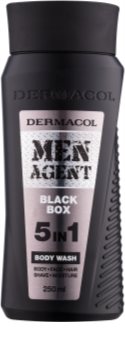 Dermacol Men Agent Black Box gel de douche 5 en 1