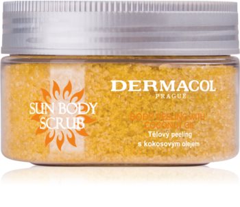 Dermacol Sun сахарный пилинг для тела сверкающий