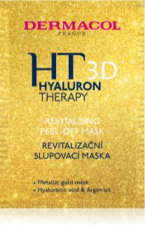 Dermacol HT 3D αναζωογονητική μάσκα προσώπου που ξεφλουδίζει με υαλουρονικό οξύ