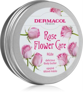 Dermacol Flower Care Rose maitinamasis kūno sviestas rožių kvapo