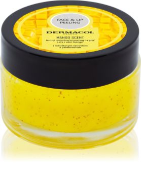 Dermacol Face & Lip Peeling Mango peeling revitalizant. buze si obraz