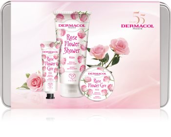 Dermacol Flower Care Rose dovanų rinkinys (rankoms ir kūnui)
