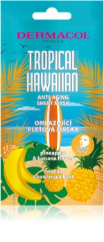 Dermacol Tropical Hawaiian φύλλο μάσκας με αναζωογονητικά αποτέλεσματα