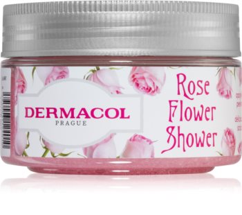 Dermacol Flower Care Rose kūno šveitiklis su cukrumi