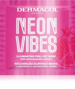 Dermacol Neon Vibes Erfrischende Abziehmaske für augenblickliche Aufhellung