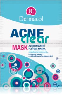 Dermacol Acneclear maschera viso per pelli problematiche, acne