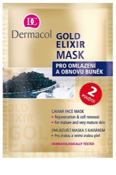 Dermacol Gold Elixir Gesichtsmaske mit Kaviar