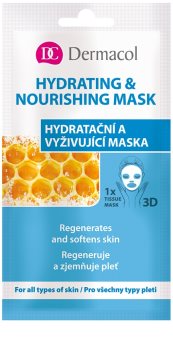 Dermacol Hydrating & Nourishing Mask maschera in panno 3D idratante e nutriente