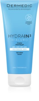 Dermedic Hydrain3 Hialuro krémes tisztító gél a dehidratált száraz bőrre