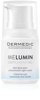 Dermedic Melumin Natcreme til at behandle mørke pletter