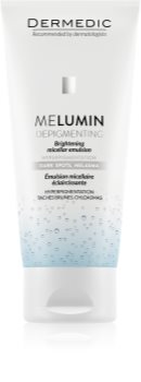 Dermedic Melumin emulsão micelar de limpeza para pele com hiperpigmentação