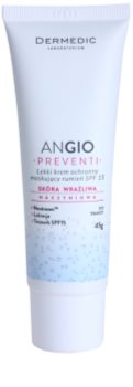 Dermedic Angio Preventi creme facial de cobertura leve para pele sensível e com vermelhidão