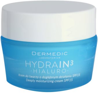 Dermedic Hydrain3 Hialuro krem głęboko nawilżający SPF 15