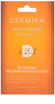Dermika 1. 2. 3. cuidado revitalizante trifásico para pele cansada