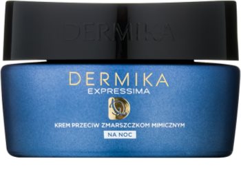 Dermika Expressima creme regenerador de noite against expression wrinkles