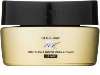 Dermika Gold 24k Total Benefit crema de noche-mascarilla con efecto regenerador