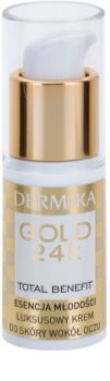 Dermika Gold 24k Total Benefit crème rajeunissante luxe contour des yeux