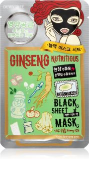 Dewytree Black Mask Ginseng maska odżywcza w płacie