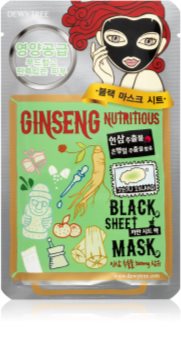 Dewytree Black Mask Ginseng nærende ansigts sheetmaske