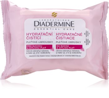 Diadermine Essentials maramice za čišćenje lica za osjetljivu i suhu kožu lica