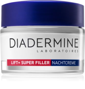 Diadermine Lift+ Super Filler ανυψωτική κρέμα νύχτας για ορισμό του περιγράμματος του προσώπου