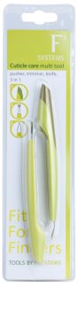 Diva & Nice Cosmetics Accessories ferramenta multi usos para o cuidado de cutículas 3 em 1