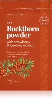 DoktorBio Sea Buckthorn powder with strawberry & ginseng extract Nahrungsergänzungsmittel
