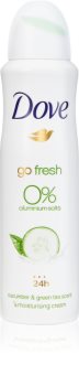 Dove Go Fresh Cucumber & Green Tea deodorant bez alkoholu a obsahu hliníku 24h