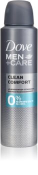 Dove Men+Care Clean Comfort deodorant bez alkoholu a obsahu hliníku 24h