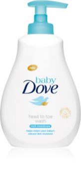 Dove Baby Rich Moisture почистващ гел за тяло и коса
