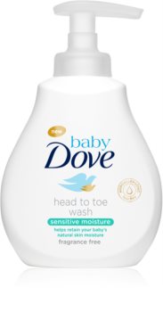 Dove Baby Sensitive Moisture tisztító gél testre és hajra