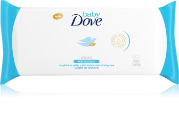 Dove Baby Rich Moisture υγρά μαντηλάκια καθαρισμού χωρίς αλκοόλ